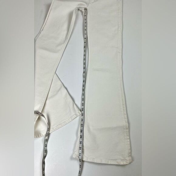 Zara The Skinny Flare Denim Off White Denim Jeans - Picture 14 of 16